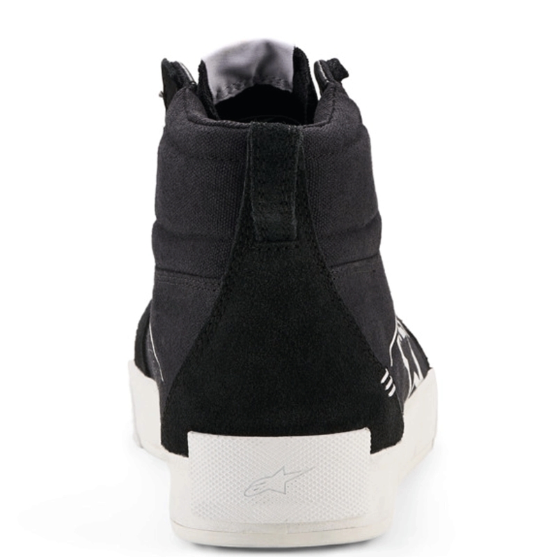 Alpinestars Ride-63 canvas motorlaarzen zwart-wit