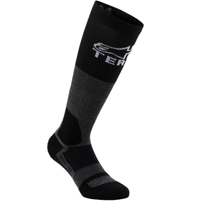 Alpinestars AT 8 Merino sokken grijs-zwart