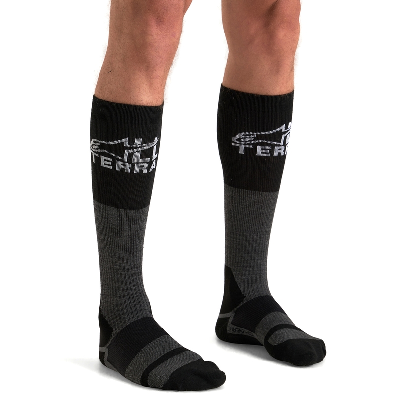 Alpinestars AT 8 Merino sokken grijs-zwart