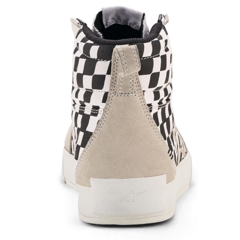 Alpinestars Ride-63 canvas motorlaarzen in zwart-beige-wit