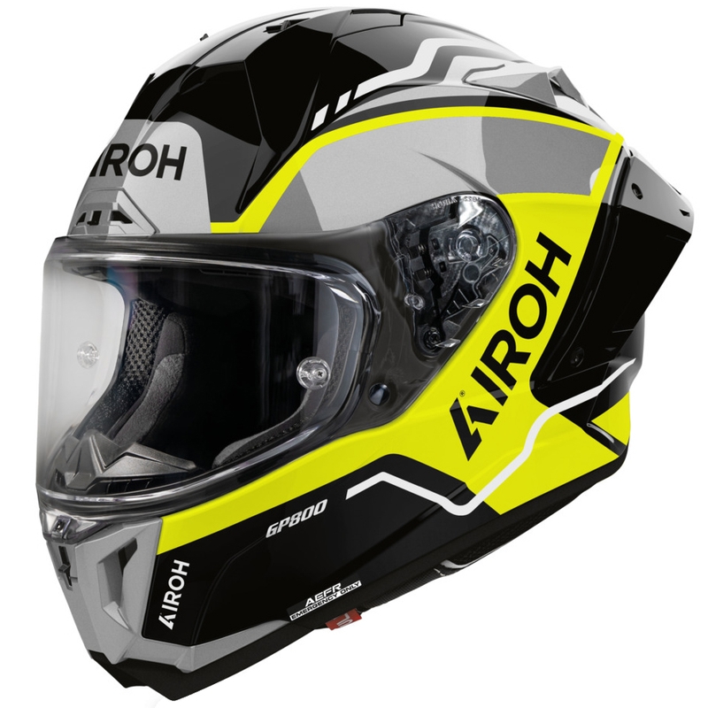 Airoh GP 800 Lane integraal motorhelm fluorescerend geel