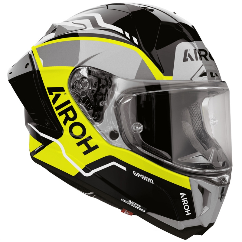 Airoh GP 800 Lane integraal motorhelm fluorescerend geel