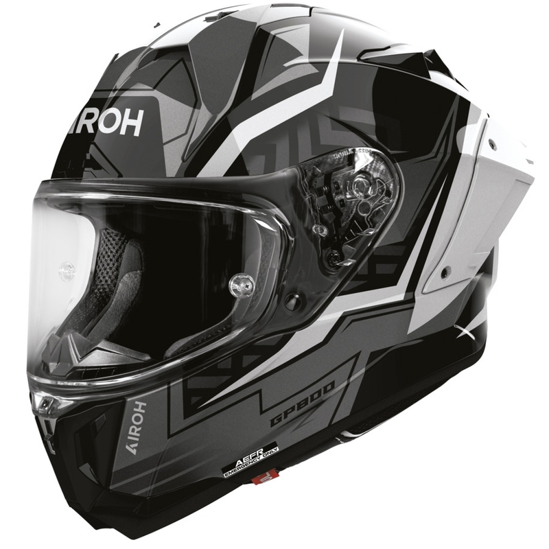 Airoh GP 800 Victory integraalhelm voor motorfietsen, zilverkleurig