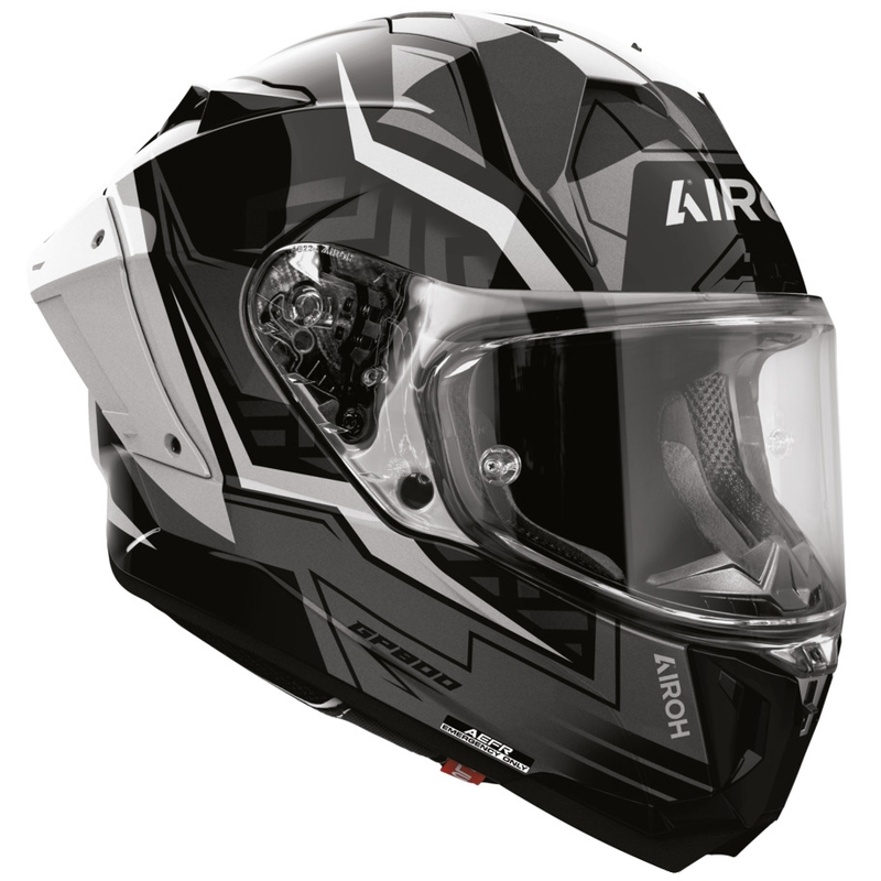 Airoh GP 800 Victory integraalhelm voor motorfietsen, zilverkleurig
