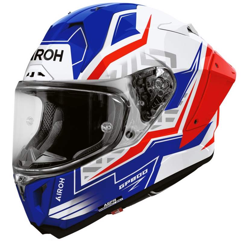 Airoh GP 800 Victory integraalhelm voor motorfietsen, blauw-rood