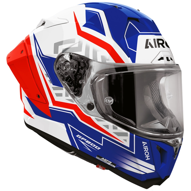 Airoh GP 800 Victory integraalhelm voor motorfietsen, blauw-rood