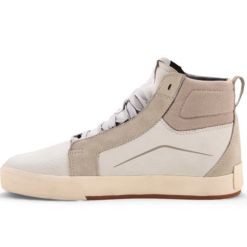 Alpinestars Ride-63 leren motorlaarzen wit-grijs-bruin