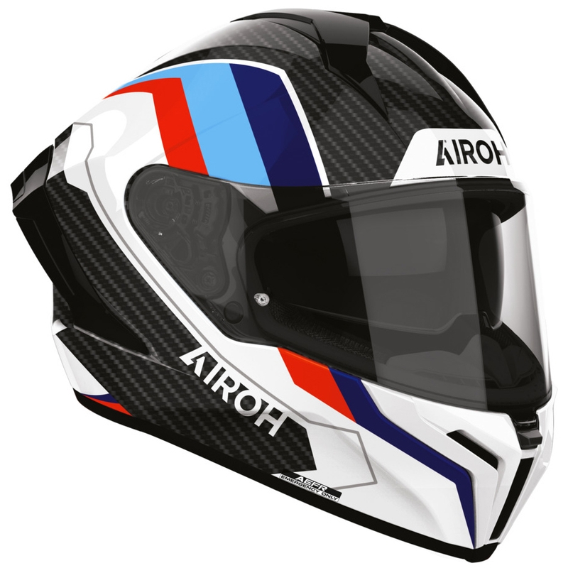Airoh Matryx Carbon Rank integraalhelm voor motorfietsen, zwart-wit-blauw