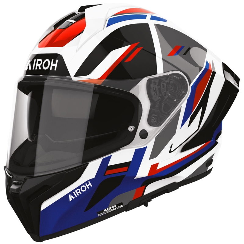 Airoh Matryx Sentry integraalhelm voor motorfietsen, rood-blauw