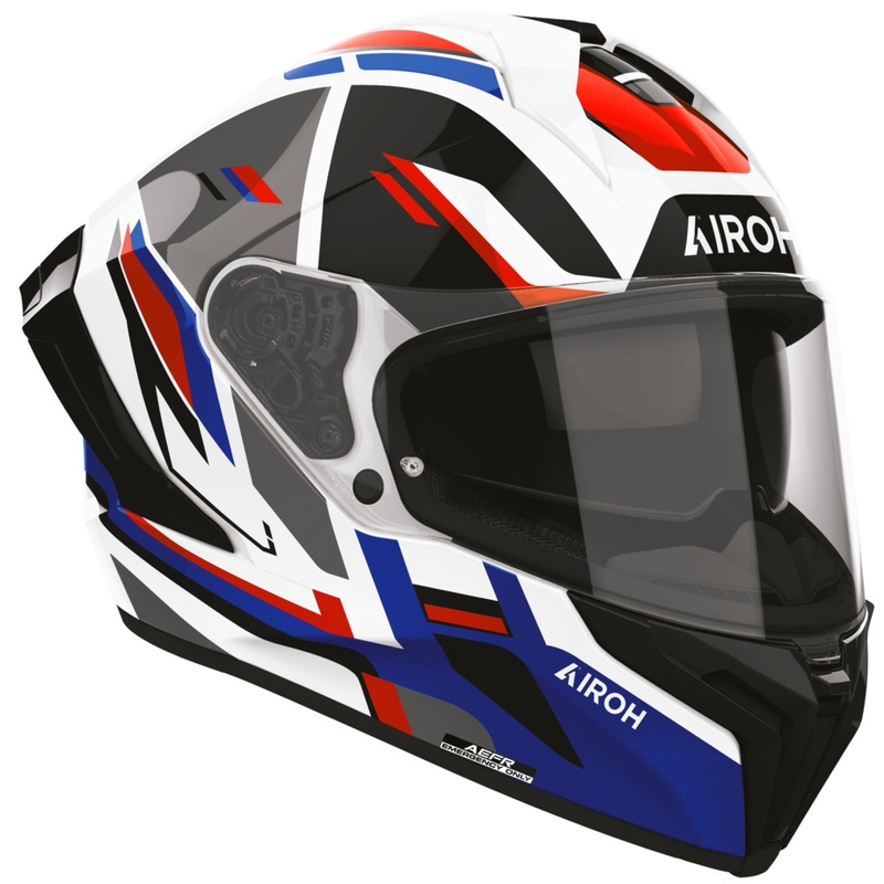 Airoh Matryx Sentry integraalhelm voor motorfietsen, rood-blauw