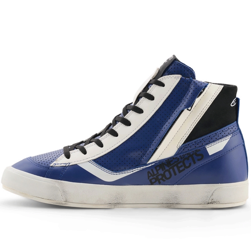Alpinestars Stated Flair motorlaarzen blauw-wit-zwart
