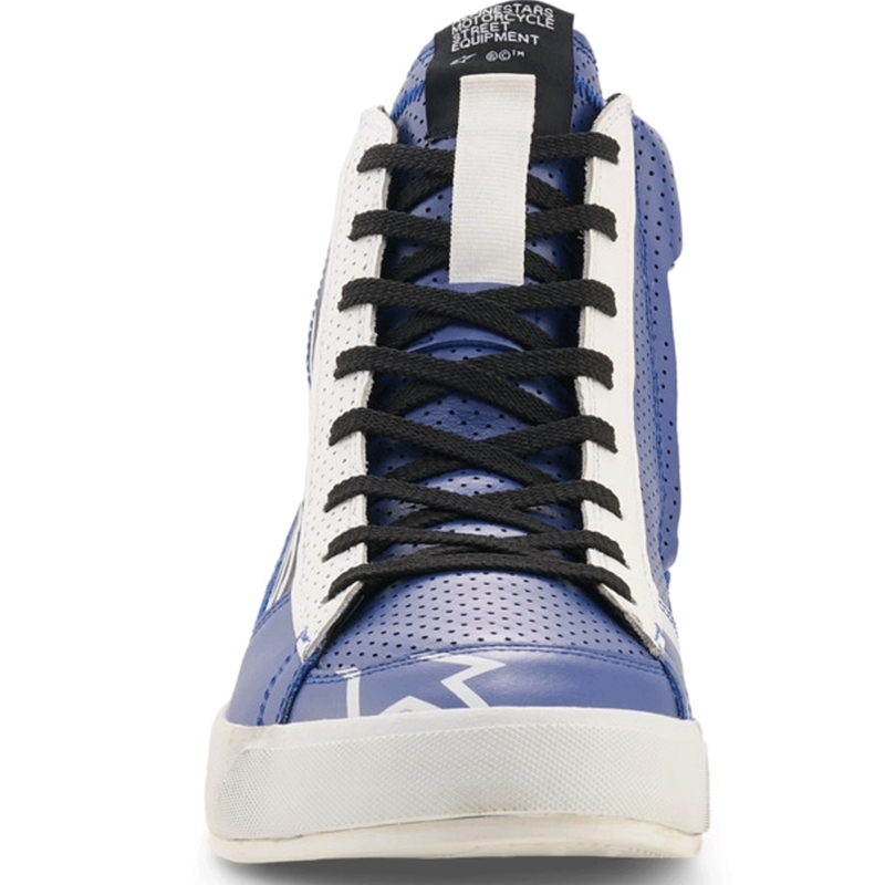 Alpinestars Stated Flair motorlaarzen blauw-wit-zwart