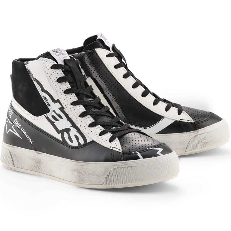 Alpinestars Stella Stated Flair dames motorlaarzen zwart-wit