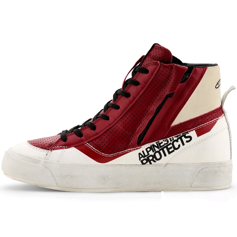 Alpinestars Stella Stated Flair dames motorlaarzen wit-rood
