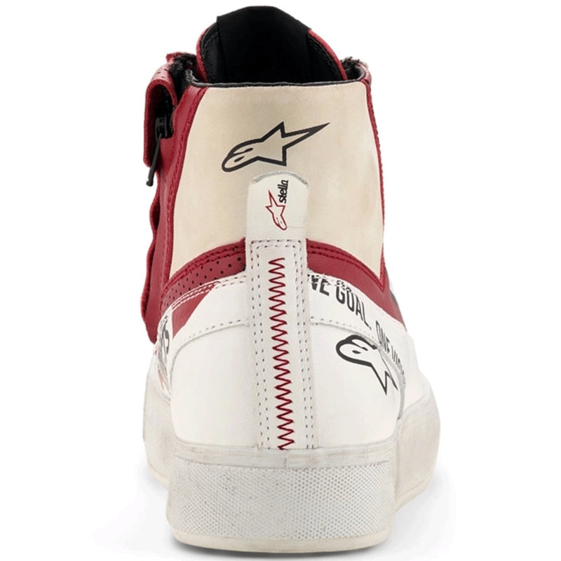 Alpinestars Stella Stated Flair dames motorlaarzen wit-rood