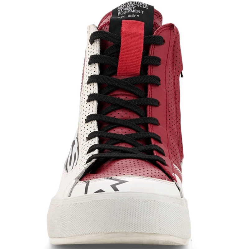 Alpinestars Stella Stated Flair dames motorlaarzen wit-rood