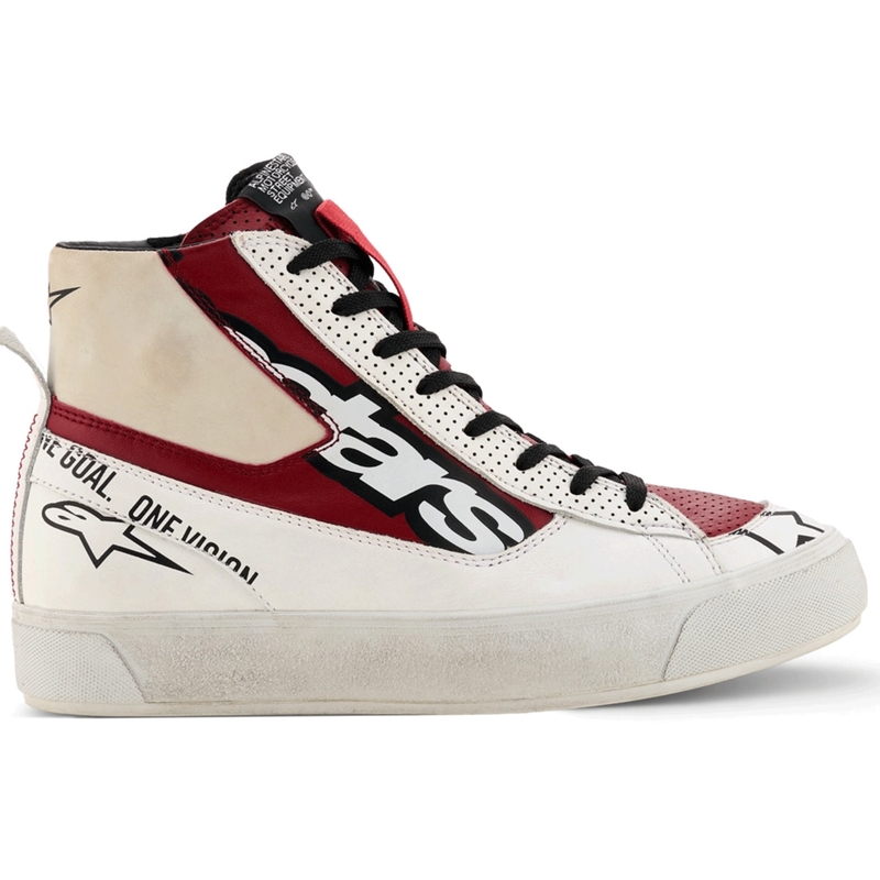 Alpinestars Stella Stated Flair dames motorlaarzen wit-rood