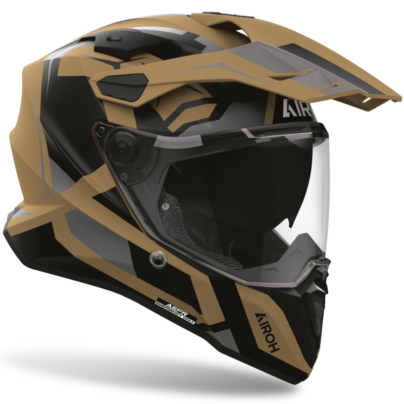 Airoh Commander 2 Polar Enduro motorhelm mat zand