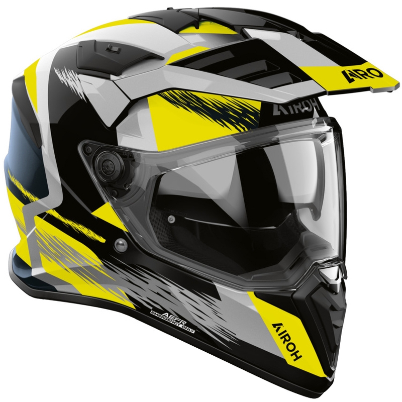 Enduro motorhelm Airoh BADX-X Airspeed geel