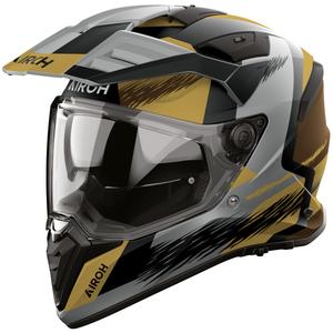 Enduro motorhelm Airoh BADX-X Airspeed mat zand