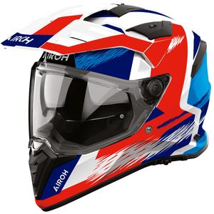 Enduro motorhelm Airoh BADX-X Airspeed blauw-rood