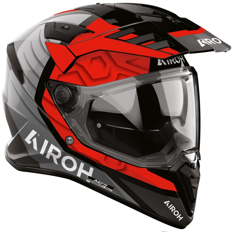 Enduro motorhelm Airoh BADX-X Cube rood