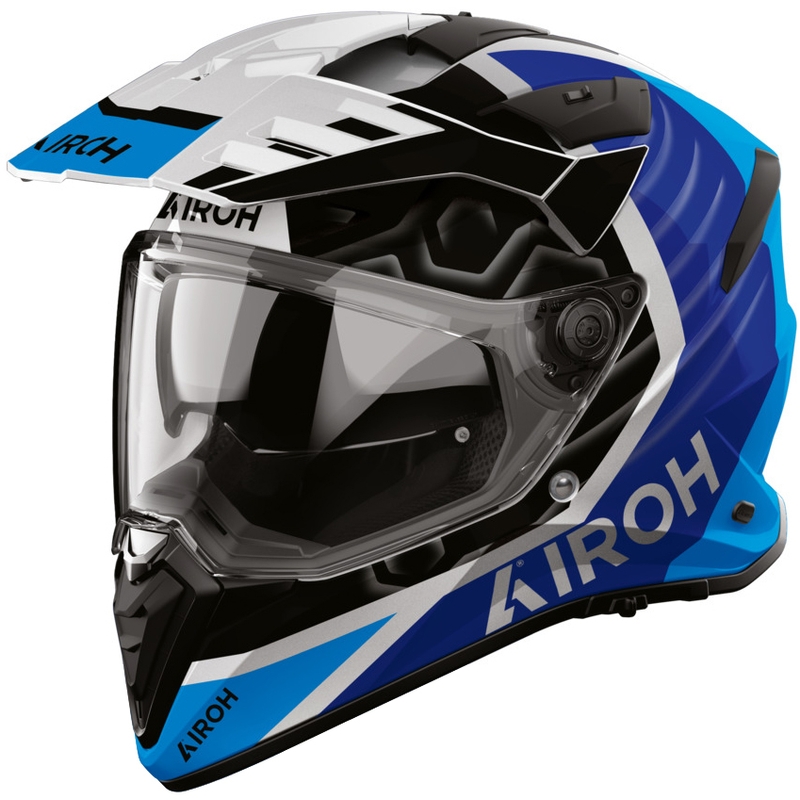 Enduro motorhelm Airoh BADX-X Cube blauw