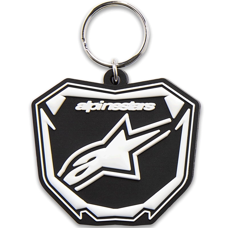 Alpinestars Plate sleutelhanger zwart-wit