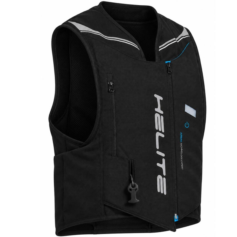 Airbag mechanisch vest voor motorrijders Helite Double Turtle zwart