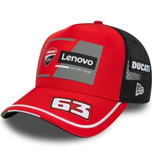 Ducati New Era Lenovo Bagnaia 63 pet zwart-rood
