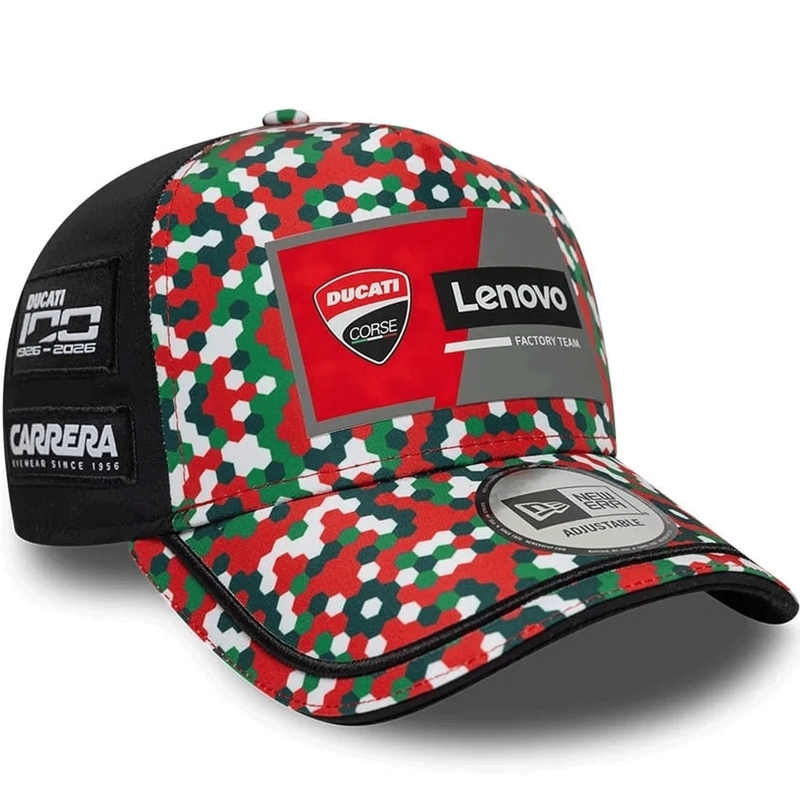 Ducati New Era Lenovo Mugello pet zwart-rood-multicolor