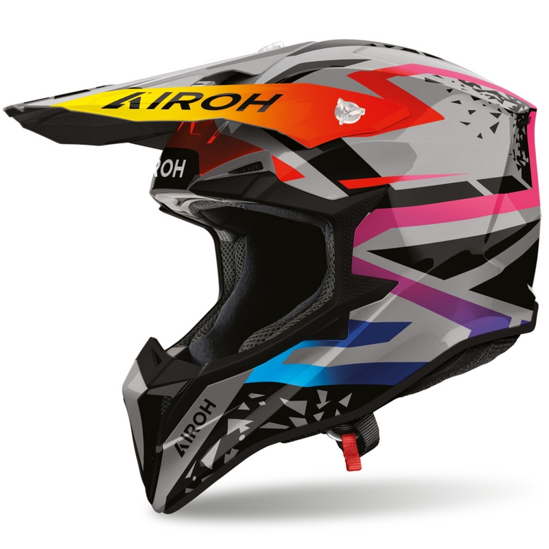 Airoh Wraaap Karma motorcrosshelm grijs-multicolor