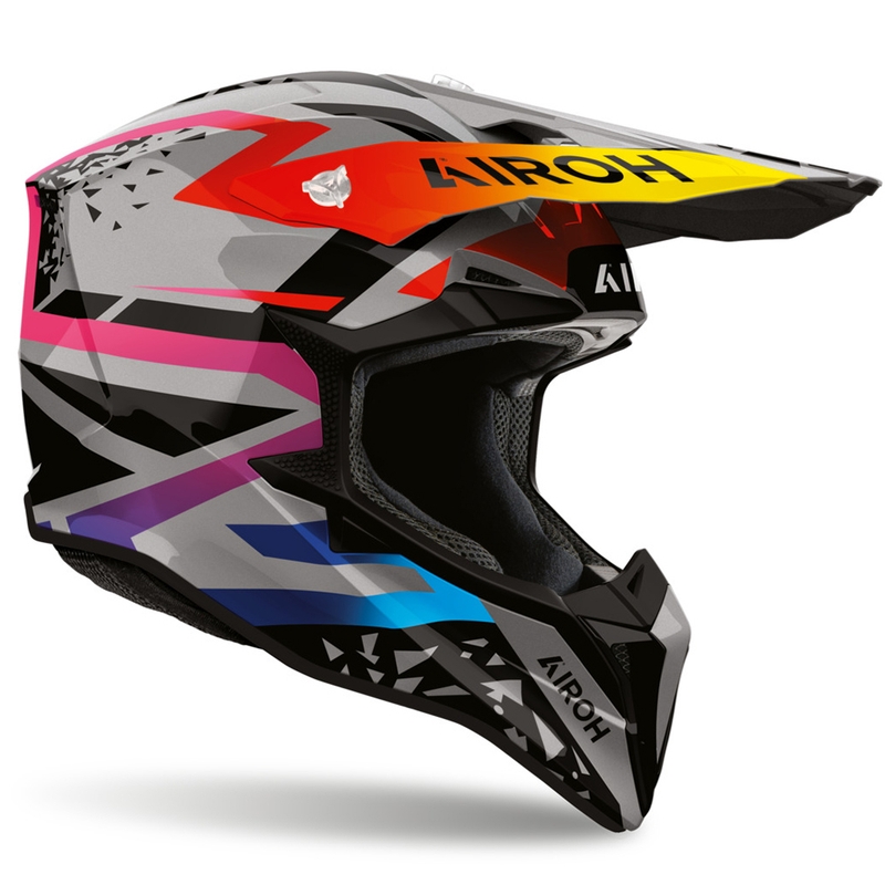 Airoh Wraaap Karma motorcrosshelm grijs-multicolor