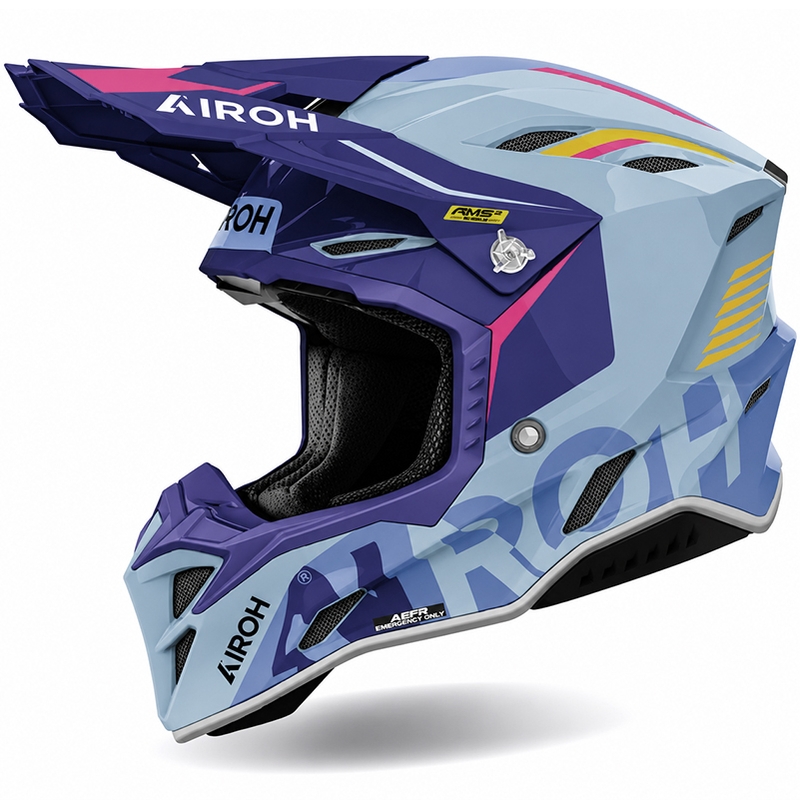 Motocross motorhelm Airoh Aviator Factory Blame paars