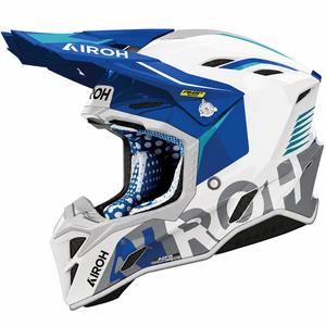 Motocross motorhelm Airoh Aviator Factory Blame blauw