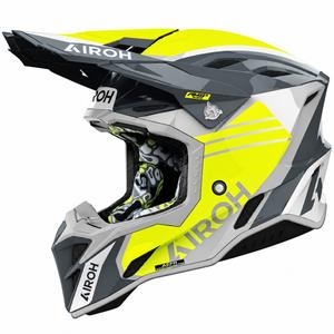 Airoh Aviator Factory Atlan motorcrosshelm grijs-geel