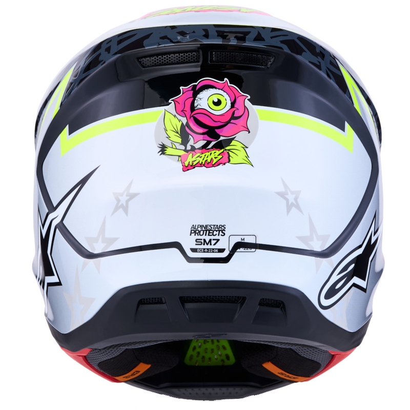 Alpinestars Supertech S-M7 Blaster Motorcrosshelm Grijs-Fluo Geel