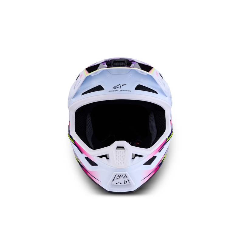Alpinestars Supertech S-M7 Blaster motorcrosshelm paars-wit