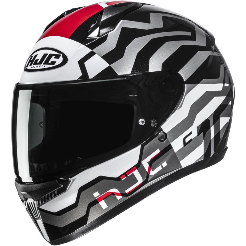 HJC C10 Blade MC1 integraalhelm voor motorfietsen, zwart-wit-rood