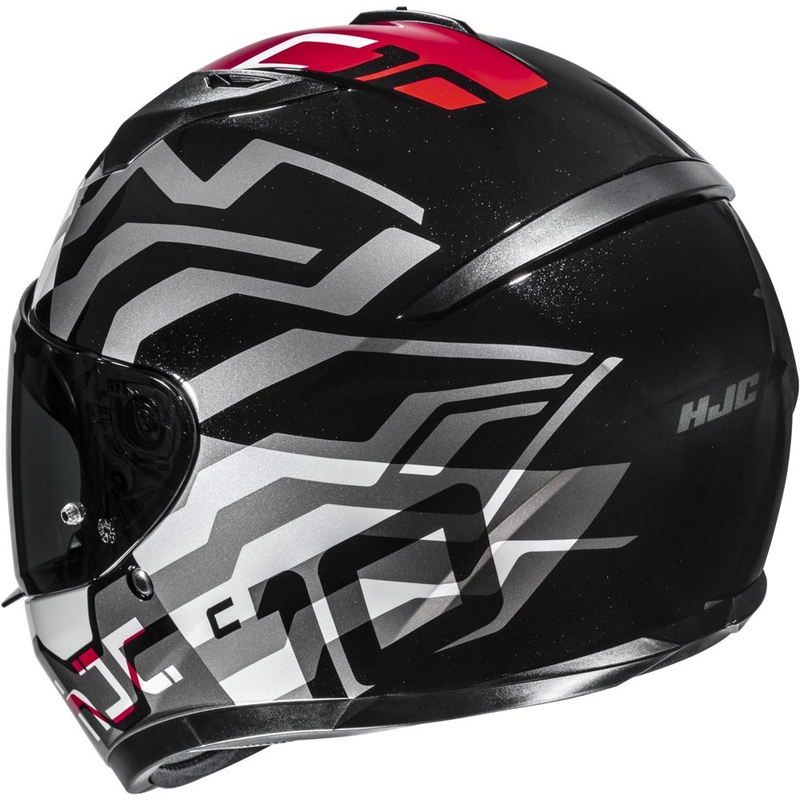HJC C10 Blade MC1 integraalhelm voor motorfietsen, zwart-wit-rood