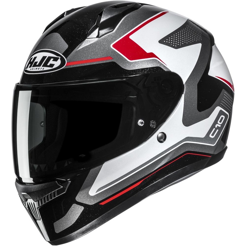 Integraal motorhelm HJC C10 Cric MC1 zwart-wit-rood
