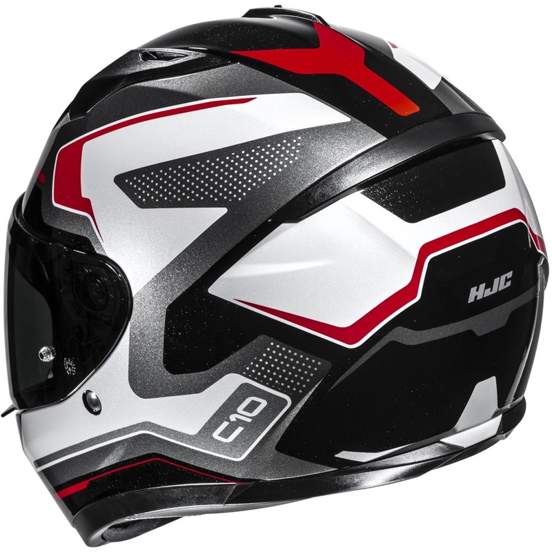 Integraal motorhelm HJC C10 Cric MC1 zwart-wit-rood