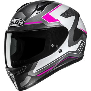 Integraal motorhelm HJC C10 Cric MC8 zwart-wit-roze-grijs