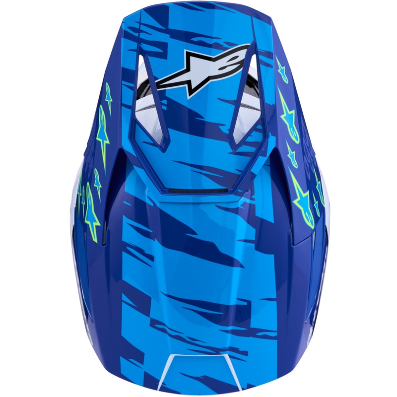 Alpinestars S-M3 Falcon motorcrosshelm blauw-wit-zwart