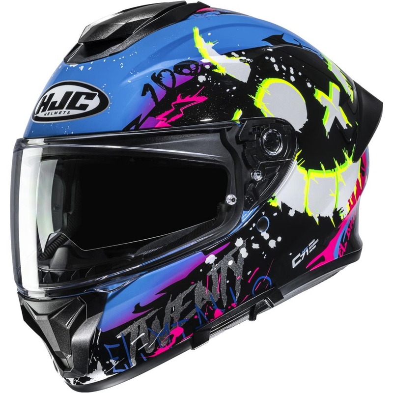 Integraal motorhelm HJC C71 FQ20 MC28 in de kleur zwart