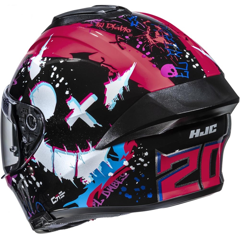 Integraal motorhelm HJC C71 FQ20 MC8 zwart-roze