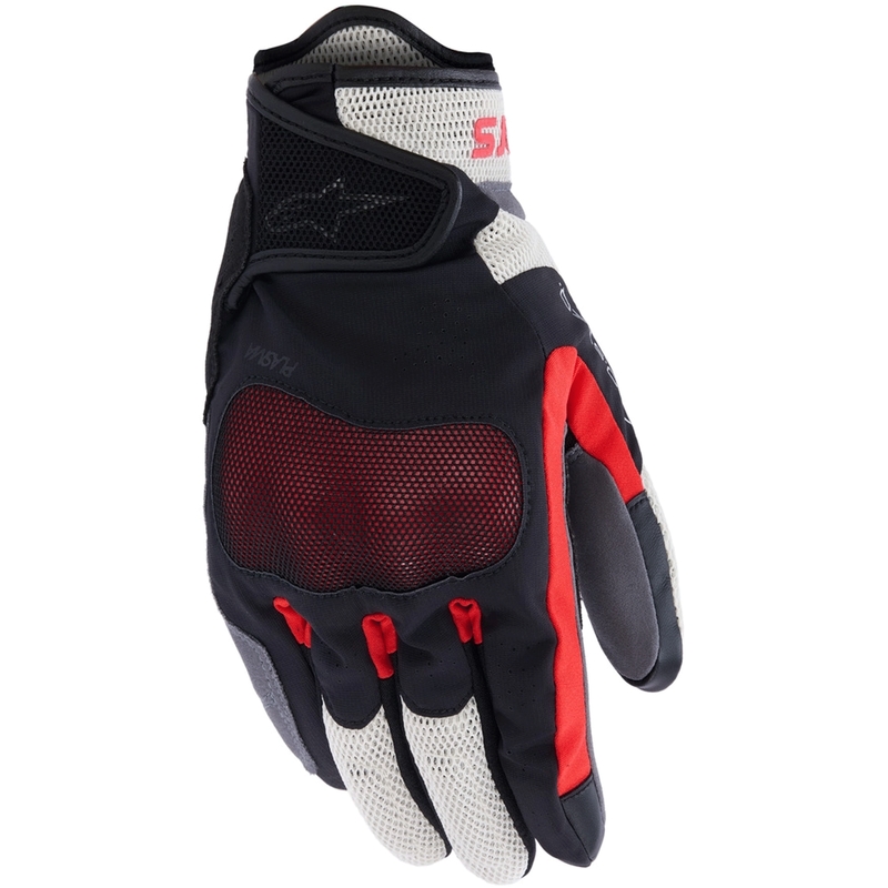 Alpinestars Mogress Airflow motorhandschoenen zwart-crème-rood
