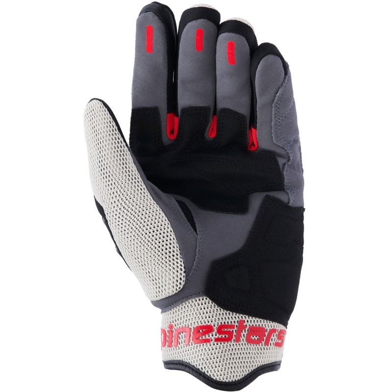 Alpinestars Mogress Airflow motorhandschoenen zwart-crème-rood