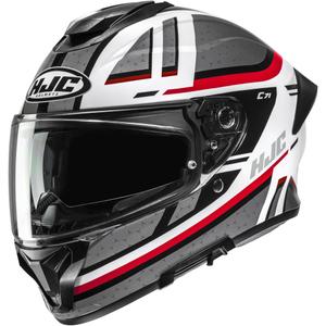 HJC C71 Novah MC1 integraalhelm voor motorfietsen, grijs-wit-rood