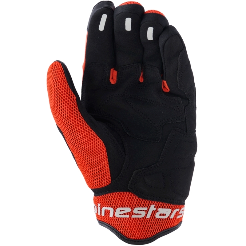 Alpinestars Mogress Airflow motorhandschoenen zwart-rood-oranje